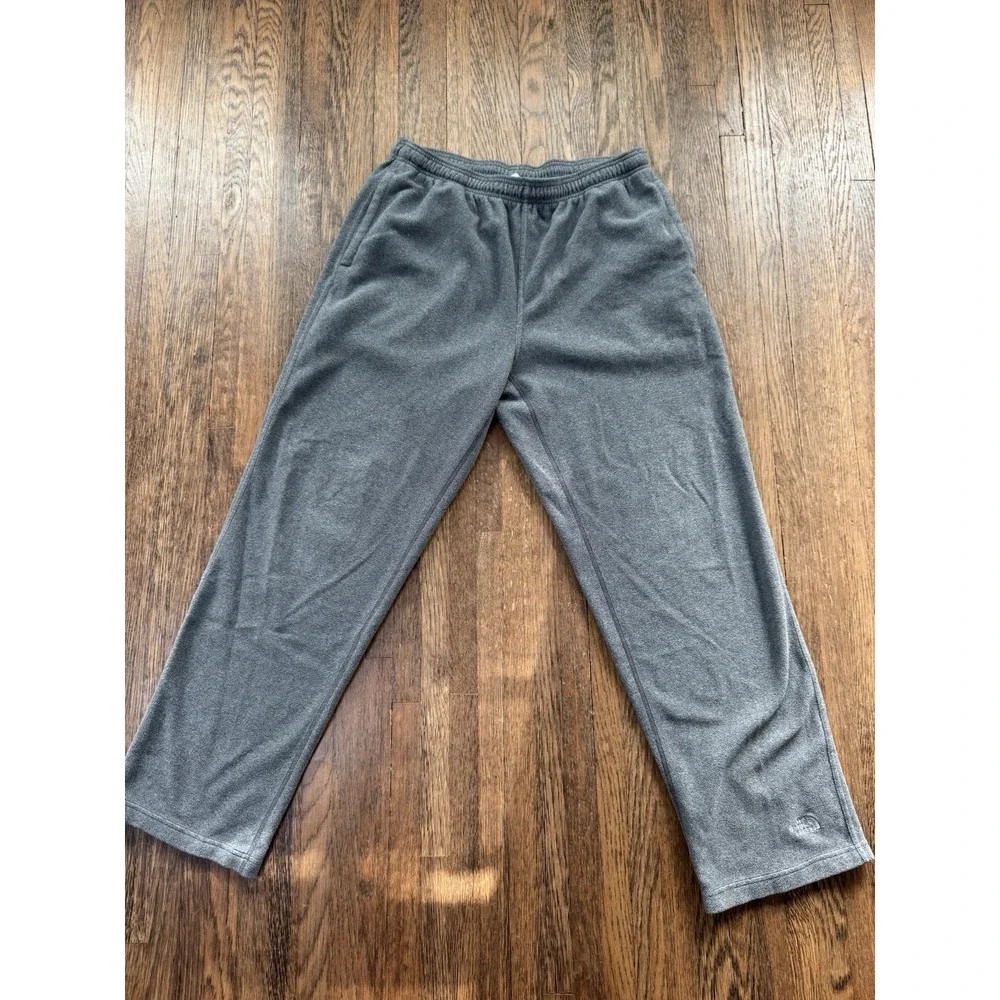 The North Face Mens TKA 100 Fleece Sweatpants Gray Size Large Joggers